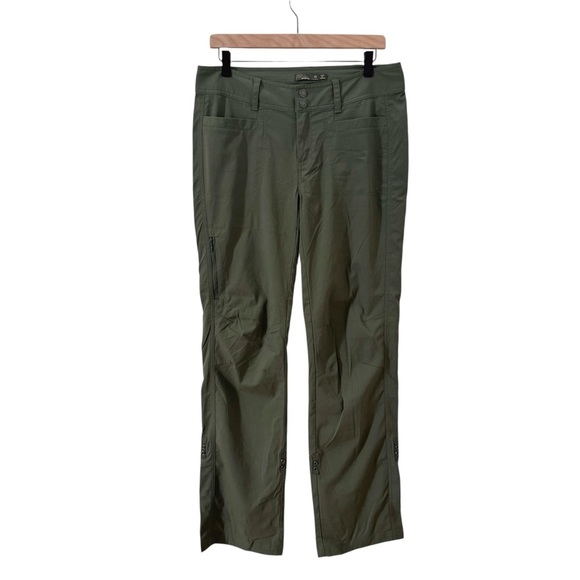 Prana Keeley Pant Forrest Green Size 10 - Picture 2 of 13